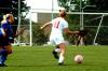 Sophomore Brooke Walker attacks the University of Alabama-Huntsville goal. - Photo by Matt Elia