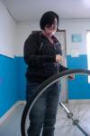 Michelle Thornhill demonstrates a principle of physics at a Boys and Girls Club.  - Photo by Neisha Fuson