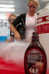Alicia Bennett makes some ice cream at a Boys and Girls Club meeting.  - Photo by Neisha Fuson