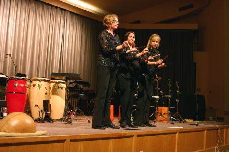 The Caixa Trio is a group of three women, Julie Davila, Amy Smith, and Julie Hill, whose instruments are purely percussion. They performed in the Savage Chapel on Oct. 1, 2007.