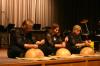 The Caixa Trio is a group of three women, Julie Davila, Amy Smith, and Julie Hill, whose instruments are purely percussion. They performed in the Savage Chapel on Oct. 1, 2007. - Photo by Stephanie Schroeder