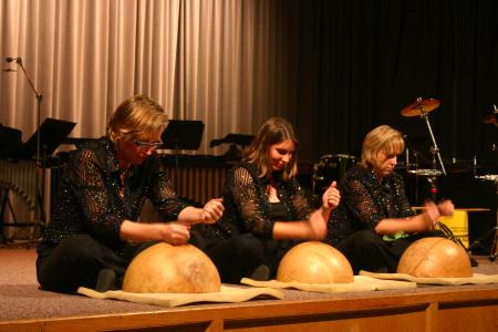 The Caixa Trio is a group of three women, Julie Davila, Amy Smith, and Julie Hill, whose instruments are purely percussion. They performed in the Savage Chapel on Oct. 1, 2007.