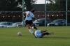 Lady Bulldog sophomore Roxanna Skelton lunges for the ball and nearly trips over the already fallen opponent from Lambuth University.  - Photo by Neisha Fuson