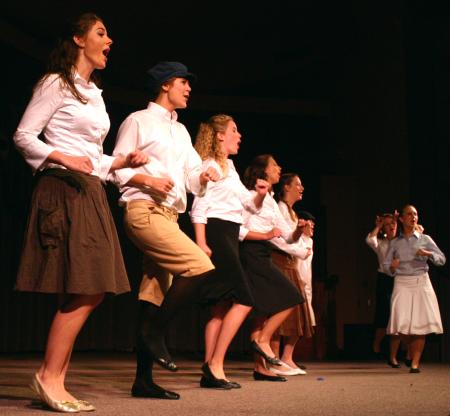 Chi Omega perform songs from <em>The Sound of Music</em> for All-Sing during Family Weekend.