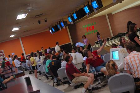 Union students and their friends and families enjoyed the Family Fun Center during Family Weekend.