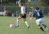 Emily Rawls handles the ball as Lambuth defenders approach.  Union gets the win 5-1. - Photo by Tommy Sadler