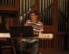 Micah Snow helped lead worship for a Homecoming chapel of singing praises and the reading of scripture.  - Photo by Neisha Fuson