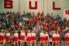Union's cheerleaders and crowd cheer on the Lady Bulldogs during their 2007 Homecoming game against Harris-Stowe State.  - Photo by Neisha Fuson