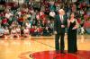 Sophomore Kelly Reed was escorted by her grandfather during the presentation of the 2007 Homecoming Court.  - Photo by Neisha Fuson