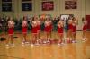 The Union cheerleaders performed a cheer and a dance during the halftime break of the 2007 Homecoming game.  - Photo by Neisha Fuson