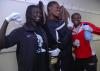 Members of the Lady Bulldog basketball team play around in front of the camera in between their cleaning duties at J-Crib Ministries during Day of Remembrance.  - Photo by Neisha Fuson