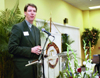 Kevin Troy Sheilley, a 1994 communication arts graduate of Union, received the Outstanding Young Achiever Award at the Alumni Awards Luncheon during Homecoming 2003. - Photo by Jim Veneman
