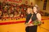 Senior Kirby Maxwell smiles at friends after being crowned Homecoming Queen. - Photo by Morris Abernathy