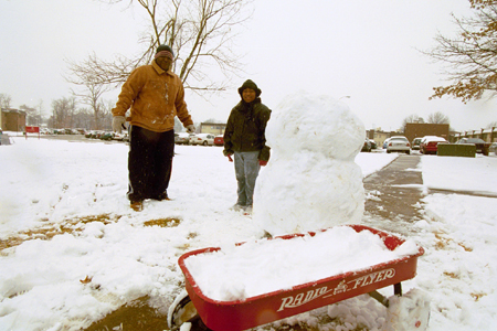 A rare snow day brings out the child in us all.