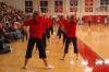 Cheerleaders support the Bulldogs during a game against Freed Hardeman University.  - Photo by Neisha Fuson