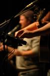 Adjusting the sound, Shane & Shane perform for a benefit concert for Union.  - Photo by Neisha Fuson