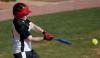 Softball catcher, Candice Thompson, makes a hit against Crichton College. - Photo by Kyle Kurlick