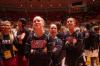 Lady Bulldogs look for their friends and family in the stands at this year's NAIA.  - Photo by Neisha Fuson