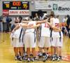 The Lady Bulldogs pray after defeating The Master's College (Calif.) during the second round of the NAIA national tournament.  They won 95-78. - Photo by Morris Abernathy