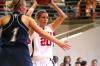 Kayla Hudson looks for someone to pass to during the second round game of the NAIA tournament against The Master's. - Photo by Kristi McMurry