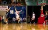 Merideth Richardson Jacobs goes up to block a shot against Vanguard during the semi-final game of the NAIA tournament. - Photo by Kristi McMurry