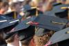 Graduates wore ribbons on their caps to remember Union University and all they went through their last semester, including the tornado on February 5. - Photo by Morris Abernathy