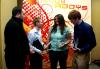 Seniors Will Calvert, Brian Burns, Kat Douglas and Alan Knox talk about their awards after the annual Addy awards.   - Photo by Kristi McMurry