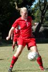 Amy Anderson uses her body to control the ball in Union's win at Crichton. - Photo by Steven Aldridge
