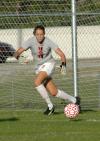 Laura Pla moves into position for a save in Union's match versus Martin Methodist. - Photo by Steven Aldridge
