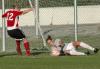 Laura Pla lays out for a save. - Photo by Steven Aldridge