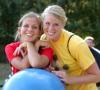 Emily Rawls and Amy Anderson poses for a photo following Union's win at Crichton. - Photo by Steven Aldridge