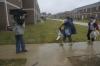 Local news stations came to cover Union's move-in day and watch as families walked with both arms full to the new residence complex. - Photo by Jordan Buie