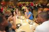 New students enjoyed a picnic meal in the cafeteria after a long day of moving. - Photo by Morris Abernathy