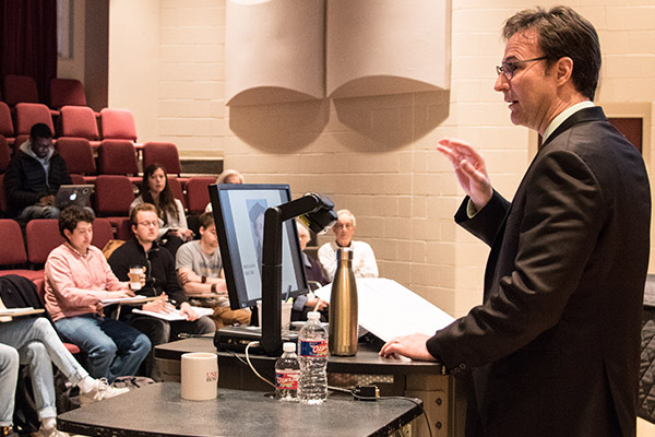 Ronald K. Rittgers speaks to Union students