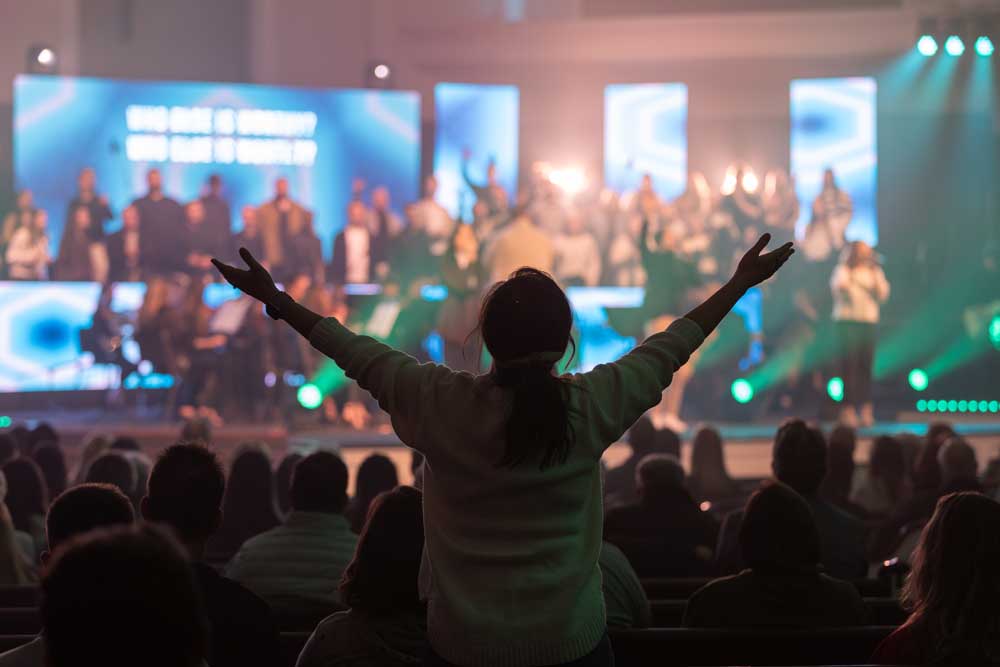 Audience member during Night of Worship