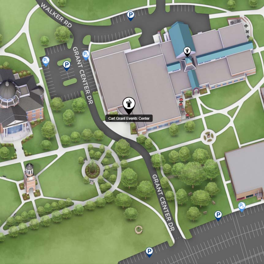 Grant Events Center Parking Map