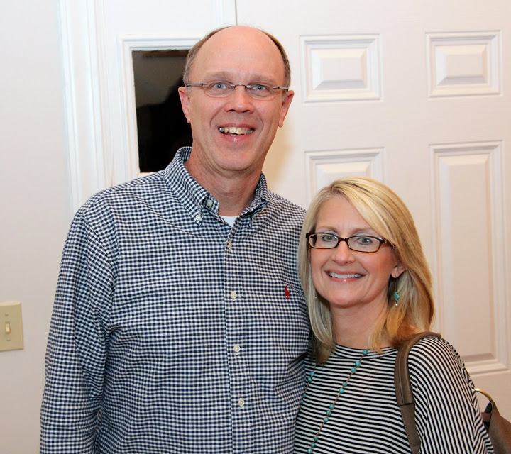 Robert and Brenda Briley pose for a photo at the Phi Alpha Theta Best Chapter Award pizza party on October 16, 2015.