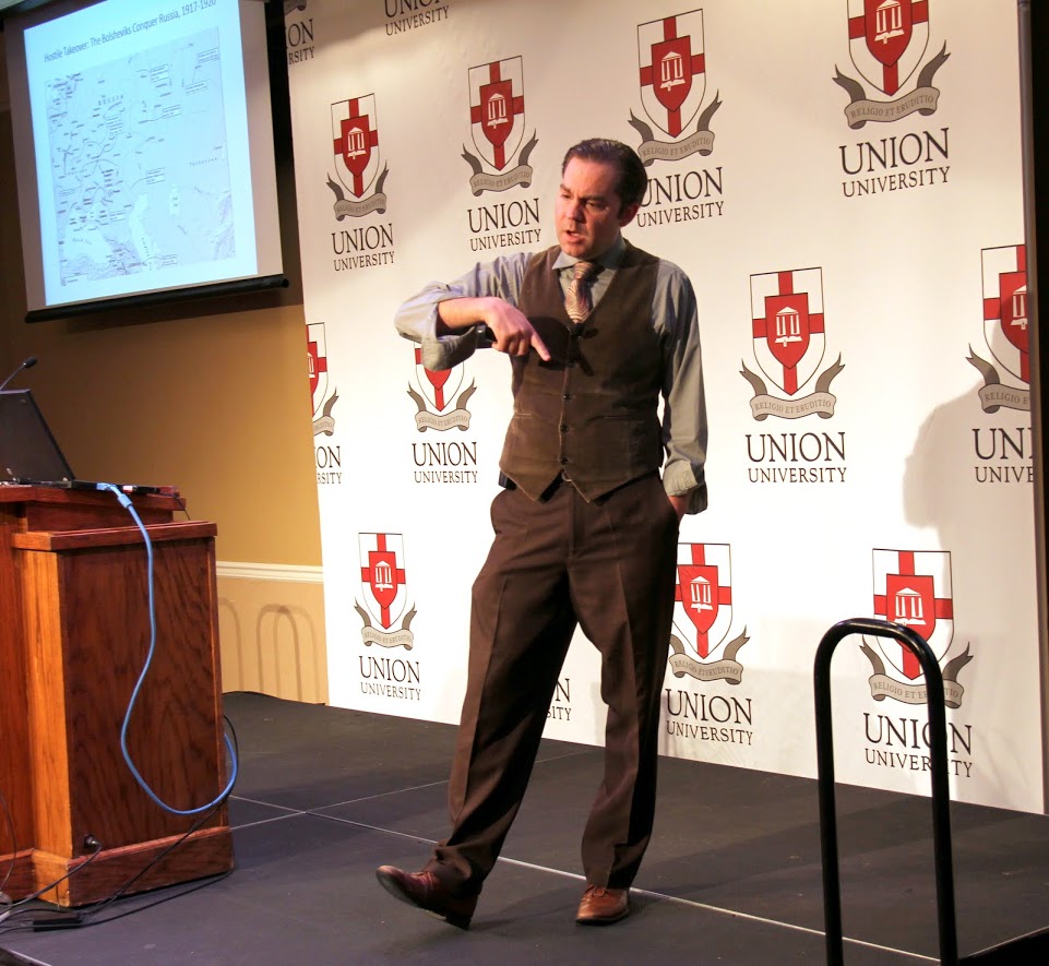 Professor Sean McMeekin, the 2016 Carls-Schwerdfeger History Lecturer, talks about the Bolshevik Revolution of 1917 on the afternoon of October 3, 2016.
