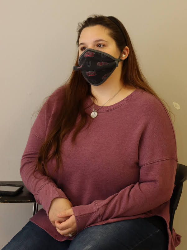 Sandra Allen participates in the Rutledge Honorary History Club meeting on October 26, 2020.