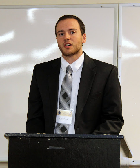 Union University's Jeremy Ebert presents a paper on Corruption on the Railroad for a panel called The United States from 1860 to 1900: Economics, Railroad Corruption, and Epidemics at the Phi Alpha Theta regional conference on April 2, 2016.