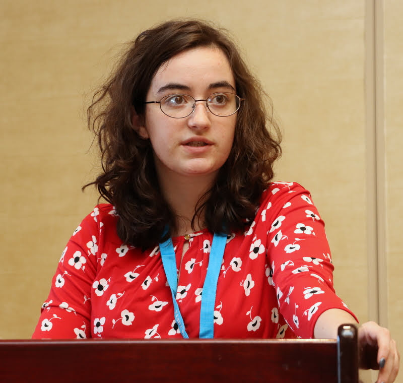 Union University history major Leah Atkins presents a paper titled Poisonous Women: Power and Gender in Ancient Rome as part of a panel called Roman History at the Phi Alpha Theta Biennial Convention on January 3, 2020.