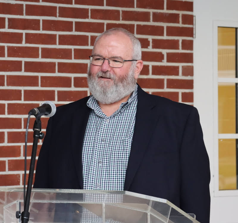 History alumnus Jonathan Nason talks about his banking career in his response to receiving the history department's 2022 alumni award at the History Department Awards Program on April 28, 2022.