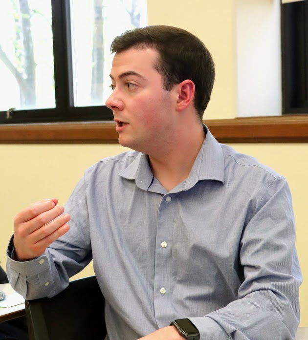 Union University's Jack Jenkins answers a question about his paper on American Interstates: The Connecter and Divider at the Kentucky Phi Alpha Theta Regional Conference at Western Kentucky University on April 15, 2023.