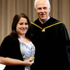 Faith Bagley accepts the Academic Excellence Medal