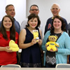 Phi Alpha Theta members join together for a group photo at the Delta-Psi chapter's fall plenary meeting on September 13, 2016. They are (front row, left to right) Seth Reid, Jordan Sellers, Priscilla Porter, Kathryn Mitchell, Katherine Chesire, and Luke Adkins; (second row, left to right) Robert Briley, Dr. Henry Allen, Dr. Keith Bates, Dr. Stephen Carls, and Jeremy Ebert. Photo by Elizabeth Wilson