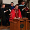 Union University President Dr. Samuel W. "Dub" Oliver addresses guests at the school's fall semester graduation on December 17, 2016. Photo by Kristi Woody