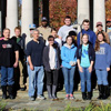 Participants in the Union University Campus and Community Day history project stand in front of the gazebo at Liberty Garden Park and Arboretum on November 6, 2018. They are (front row, left to right) Dr. Henry Allen, Dr. David Thomas, Lillie Salazar, Leah Atkins, Megan Ledbetter, Rachel Durham, and Dr. Stephen Carls; (second row, left to right) Tammy Buchanan-Anderson, Gideon Ragland, Dr. Terry Lindley, Addison Osborne, Tranae Newsome, Jack Waters, Luke Sower, and Nicholas Terra; (back row, left to right) Mario Clark, Miles Randall, and J.D. Sims.