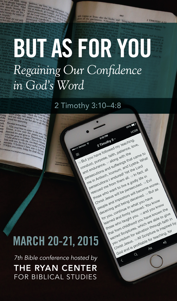 But As For You: Regaining Our Confidence in God's Word