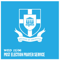 Nov. 6 - Post Election Prayer Service