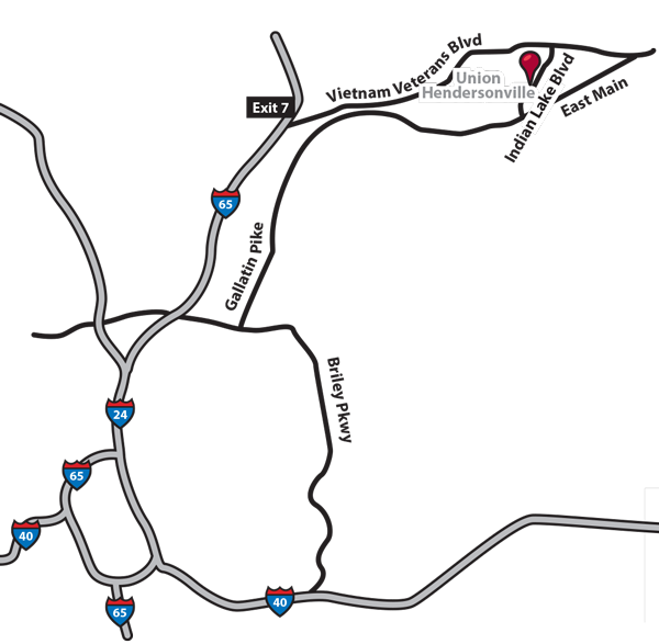 Hendersonville campus map
